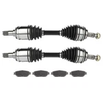 Front 2X Cv Axle & 4X Brake Ceramic Pads For Toyota Tacoma 2.7L 4.0L 2005-2014. Fixed Price $181.00.