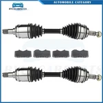 Brake Ceramic Pads & Cv Axle For Toyota Tacoma Pre 4.0L 2005-2010 2.7L Front. Fixed Price $162.81.