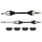 For 1999-2001 Toyota Solara 2.2L 6 Pcs Front Brake Ceramic Pads & Cv Joint Axle. Fixed Price $164.55.