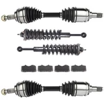 For Toyota Tacoma 4.0L 2005-2010 Front Cv Axle + Brake Pads Complete Struts. Fixed Price $267.54.