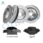 12 Front 325MM-REAR 345MM Drilled Rotors-brake Pad 2013-2019 Ford Flex. Fixed Price $247.27.