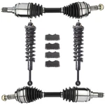 Front Cv Axle + Complete Struts Brake Pads For 2005-2010 Toyota Tacoma 4.0L. Fixed Price $286.94.