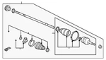 Genuine Acura Axle Assembly 44306-SEP-A10. Fixed Price $513.14.