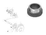 43485-52D50 Suzuki Grand Vitara XL7 2.0 2.7 2002-2006 Rear Axle Abs Gear. Fixed Price $100.00.