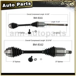 Trakmotive Cv Axle Shaft Front Left Right 2PCS Fits 2011-2017 Bmw X3. Fixed Price $419.73.