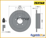 2PCS Brake Disc Textar 92169100 Ford Usa Explorer. Fixed Price $184.07.