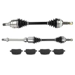 For 1999-2001 Toyota Solara Se 2.2L Front Cv Axle Shaft + Brake Ceramic Pads. Fixed Price $179.39.