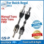 Oe Front Pair Left Right Cv Axle Shaft For 2011 Buick Regal Cxl Fwd Manual Auto. Fixed Price $286.88.
