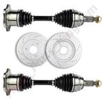 2 Cv Axle + Front Brake Rotors For 99-06 Chevy Silverado 1500 Wt Sl Base 4.3L. Fixed Price $266.53.