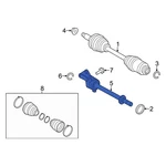 Ford Fusion 2010-2012 AE5Z3A329B Front Cv Intermediate Shaft. Fixed Price $218.90.