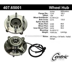 Centric Parts Wheel Hub Assembly 407.65001 Gap. Fixed Price $236.41.
