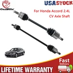 Pair Front Axle Shaft Set For 2009-17 Honda Accord 2.4L Fwd Auto Cvt Trans. Fixed Price $104.95.