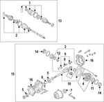 Genuine Mitsubishi Axle Seals 3515A141. Fixed Price $34.43.