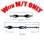 Front Axles Mini Cooper 1.6L Sc 2005-2008 Manual Transmission 35MM I.b Seal. Fixed Price $255.00.