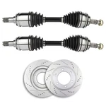 Front Cv Axles & Brake Discs Rotors For 2014-2007 Toyota Fj Cruiser 4.0L. Fixed Price $221.69.