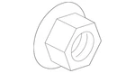 Genuine Mazda Axle Nut D651-33-042A. Fixed Price $8.37.