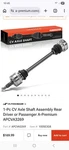 Rear Cv Axle Assembly For Porsche Boxster 2003 2004 Manual Only New. Fixed Price $89.99.