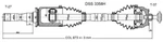 Cv Axle Shaft-high Quality Oe Style Dss 3358H. Fixed Price $215.09.