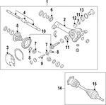 Genuine Nissan Drive Axle Shaft Bearing 38440-8S12A. Fixed Price $41.34.