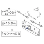 For Mazda 2012-2015 GG3025155 Front Cv Axle Shaft Carrier Bearing. Fixed Price $34.19.