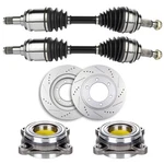 For 07-13 Toyota Fj Cruiser 4.0L Front Cv Axle+brake Rotors+wheel Bearing Hub. Fixed Price $292.28.