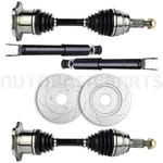 For 1999-2006 Chevy Silverado 1500 8 Pcs Front Brake Rotors & Struts Cv Joint. Fixed Price $313.98.