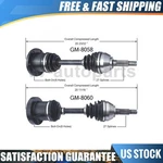 Trakmotive Front Left Right Cv Axle Shaft 2PCS For 1979-1985 Buick Riviera. Fixed Price $297.56.