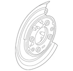 Genuine Ford Brake Backing Plate DC3Z2B637B. Fixed Price $464.36.