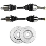 New Front Cv Axles + Brake Discs Rotors For 2006-2009 Chevy Impala 3.5L 3.9L. Fixed Price $181.79.