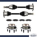 Front Cv Axle+brake Pads+wheel Bearing Hub For Chevrolet Silvy 1500 5.3L 2008-13. Fixed Price $257.49.