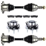 Front Cv Axle+brake Pads+wheel Hub Bearing For Chevrolet Silverado 1500 1999-04. Fixed Price $262.60.