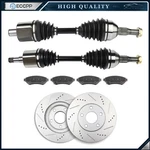 For Chevrolet Monte Carlo 3.4L 2000-2005 Front Cv Axle Brake Pads & Discs Rotors. Fixed Price $221.09.