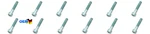 Set Of 12 Axle Joint Bolts For Porsche 911 996 986 987 1969-2009 Oem. Fixed Price $66.49.