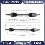 Front Left Right Cv Axle Shaft 2X Trakmotive For Toyota Yaris 2006 2007. Fixed Price $196.12.