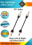 New Oe Rear Cv Axles For 2005-2010 Kia Sportage 2.0L 2.7L 4X4 Lifetime Warranty. Fixed Price $176.64.