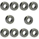 Ball Bearings 10 Pcs Both Sides Metal Shielded Chrome Steel 1/4X1/2X3/16 R188-ZZ. Fixed Price $12.73.