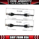 Trakmotive Rear Cv Joint Axle Shaft Fits 2015-2016 Ford Mustang. Fixed Price $399.92.