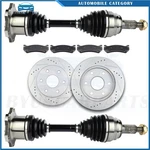 Front Cv Axle + Brake Pads & Rotors For 2000-2006 Gmc Yukon Sle 4.8L 6.3L 6.0L. Fixed Price $251.42.
