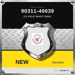 Genuine Toyota Cv Axle Shaft Seal 90311-40039. Fixed Price $26.00.