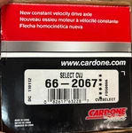 Cardone 66-2067 Select Cvj, Complete Axle-shaft Assembly 662067. Fixed Price $47.98.