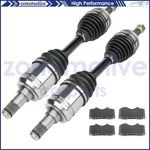 For Toyota Tacoma Pre 4.0L 2005-2010 2.7L Front Brake Ceramic Pads + Cv Axle. Fixed Price $172.37.