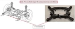 Rear Crossmember Subframe Oem 06-10 Volkswagen Touareg. Fixed Price $175.00.