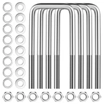Square U-bolt, Stainless Steel Boat Trailer Ubolts With Washers An. Fixed Price $27.99.