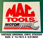 Mac Tools Motorsports Vintage Original Vinyl Decal Sticker-automotive-american. Fixed Price $7.30.