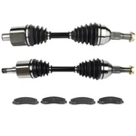 6PCS Front Cv Axle + Brake Ceramic Pads For Buick Lacrosse 2008-2009 5.3L 5328CC. Fixed Price $137.98.