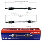Surtrack Pair Set Of Rear Cv Axle Shafts Subaru Forester Impreza 2.5L Awd. Fixed Price $153.95.